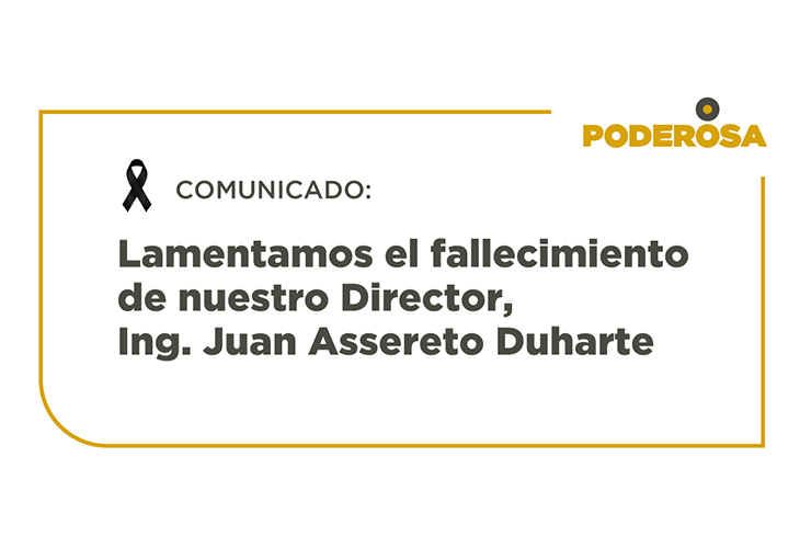 Lamentamos el fallecimiento de nuestro Director, Ing. Juan Assereto